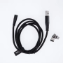 Kabel USB 3w1 magnetyczny (micro+iph+typ C) Maxlife MXUC-03 czarny nylonowy 3A